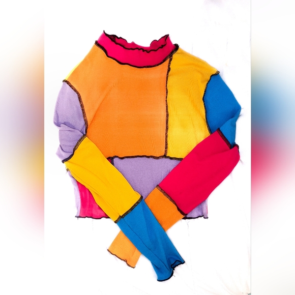 Multicolor long-sleeve top - Picture 1 of 5